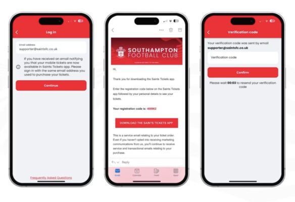 Saints Digital Ticketing App